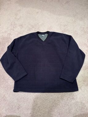 GAP Men's V-Neck Sweater - Navy Blue